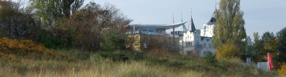 Zinnowitz vom Strand gesehen